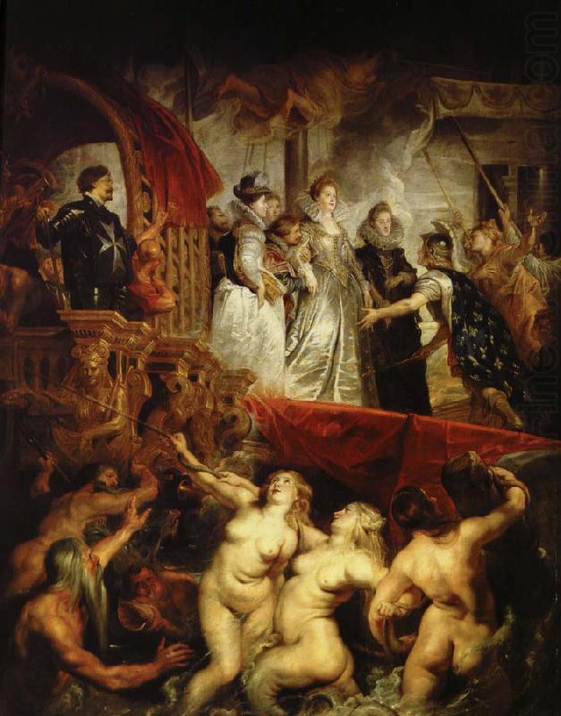 Peter Paul Rubens maria av medicis ankomst till hamnen i marseilles efter gifrermalet med henrik iv av frankrike china oil painting image